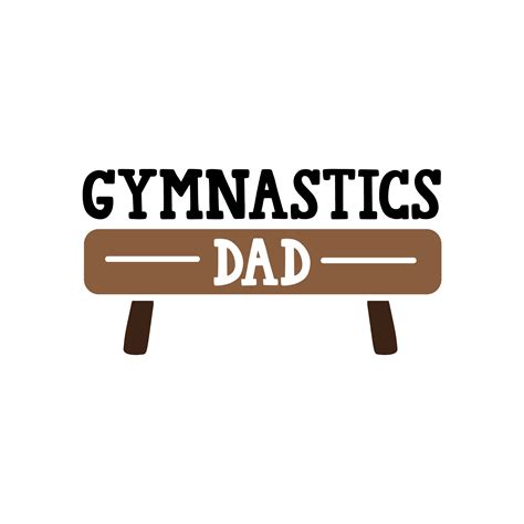 Download Free Gymnastic Dad Yellow SVG Images